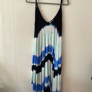 WD•NY 3X Tie Dye Maxi Dress